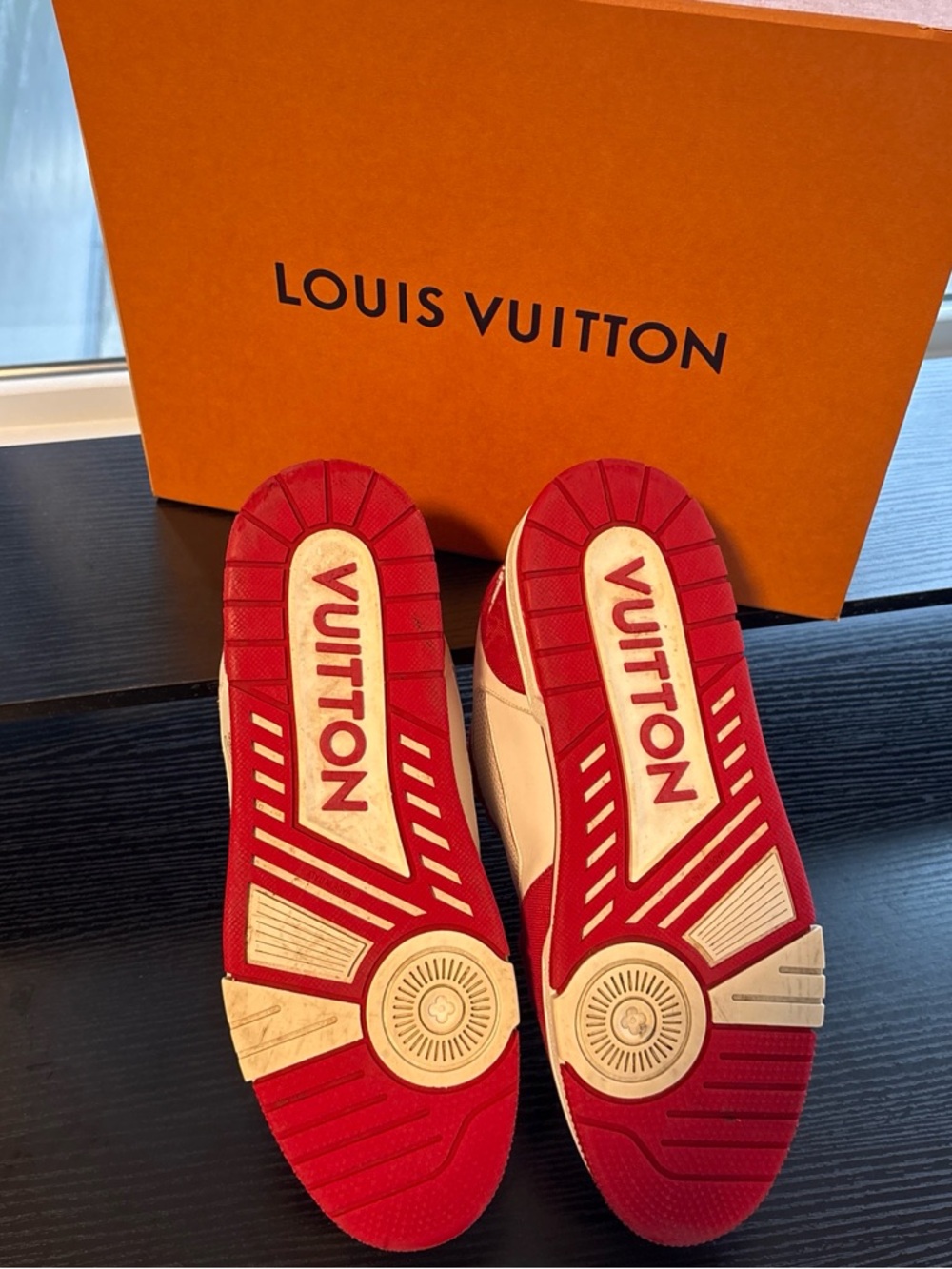 Louis Vuitton Red Trainers - Picture 4 of 5